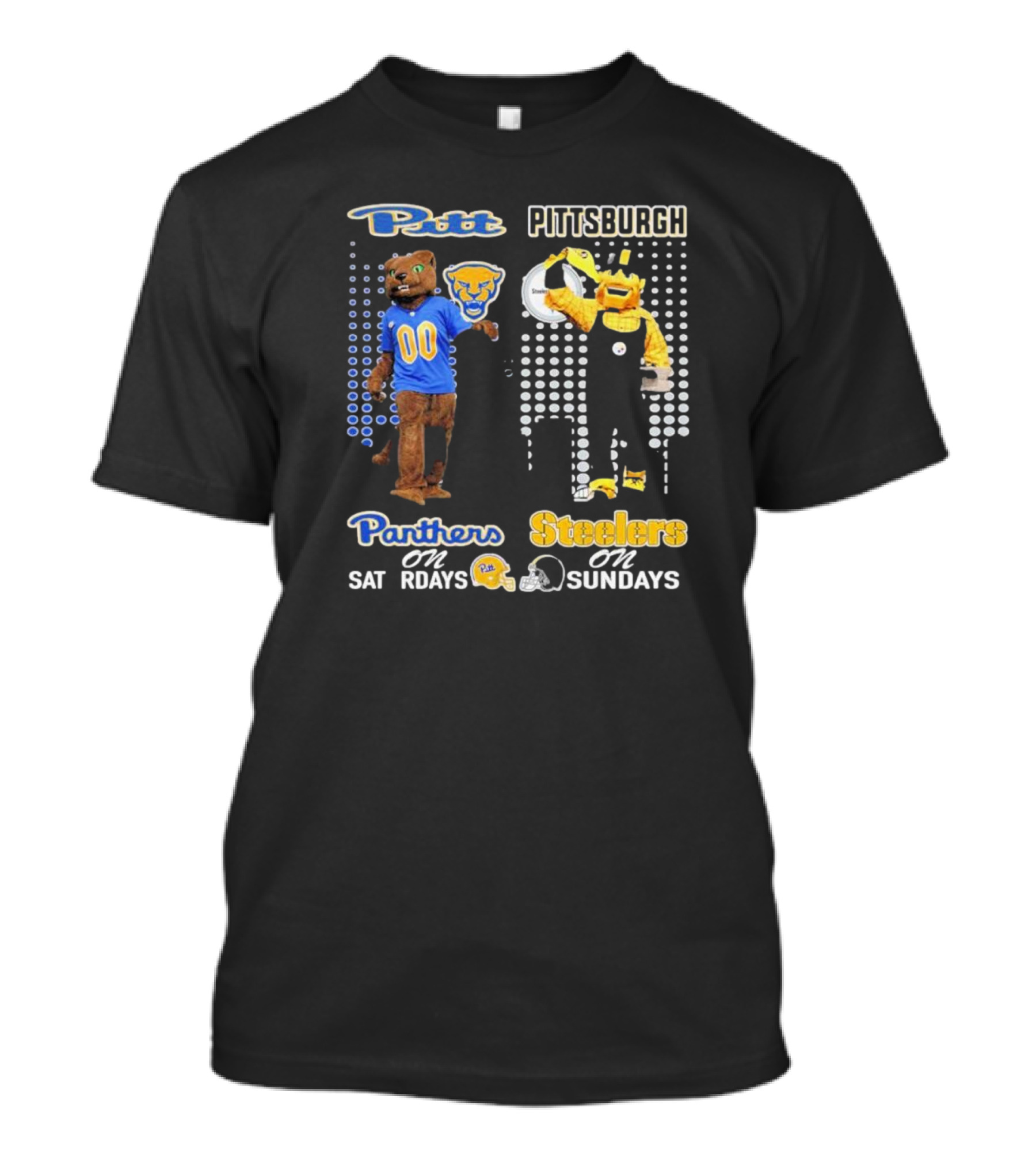 Pitt Panthers Pittsburgh Panthers On Saturdays Steelers On Sundays T-Shirt