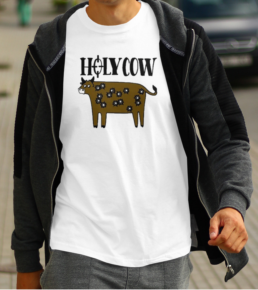 Kentucky Ballistics Holy Cow With Bullet Holes T-Shirt