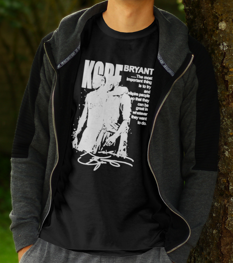 Kobe Bryant Los Angeles Lakers Signature Inspirational Message T-Shirt