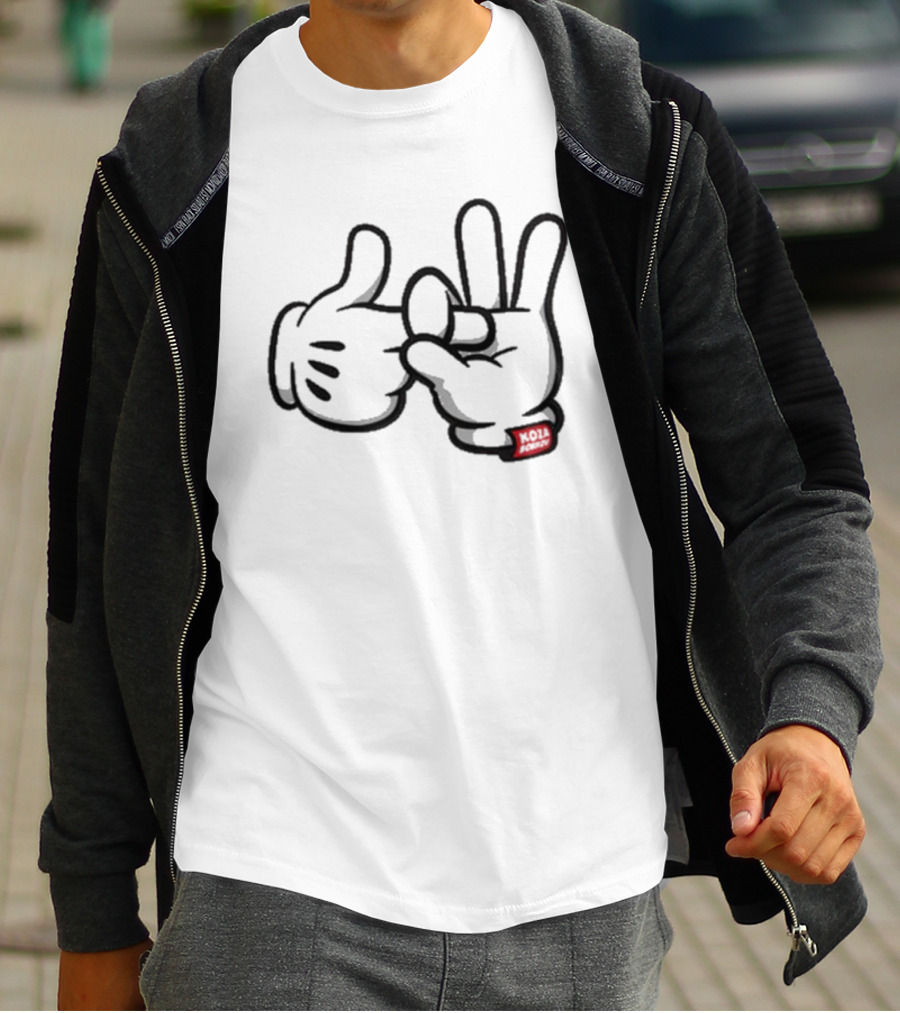 Koza Bobkov Noir Mickey Hand Sign T-Shirt