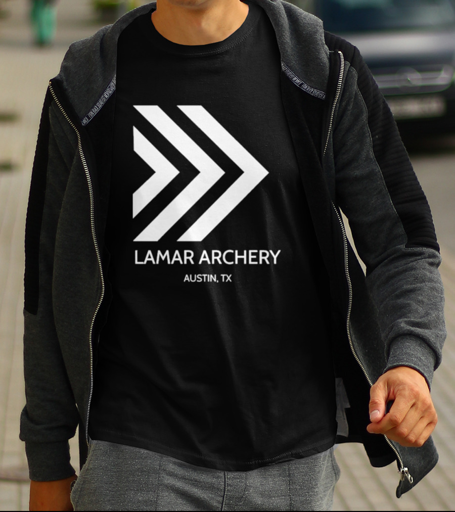 Lamar Archery Austin TX Arrow T-Shirt