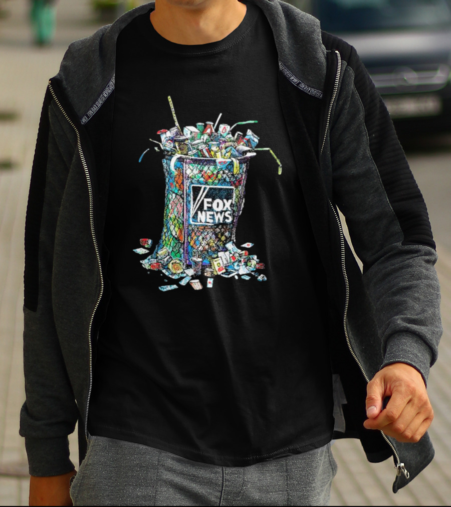 Michael De Adder Fox News Trash Can T-Shirt