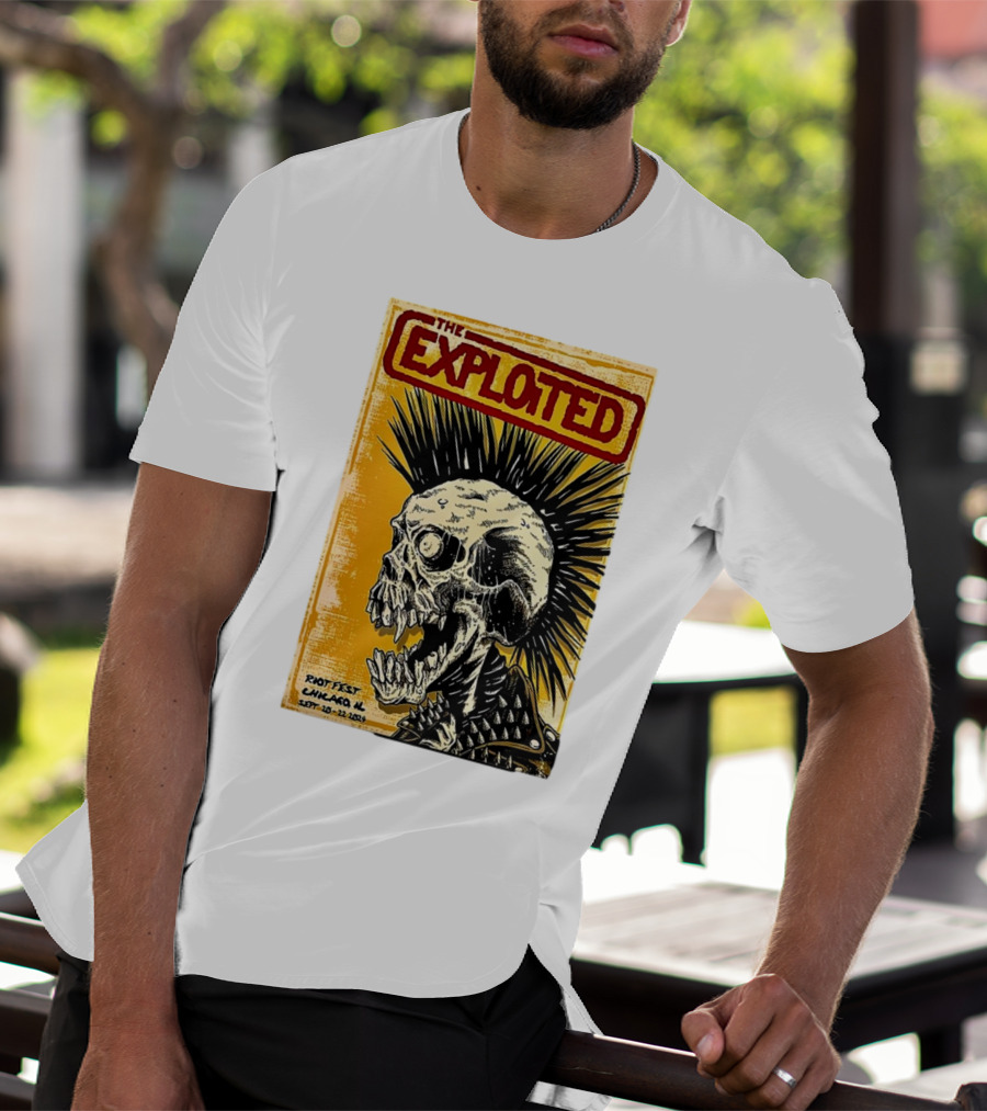 The Exploited Skull Riot Fest Chicago IL Sept 20-22 T-Shirt