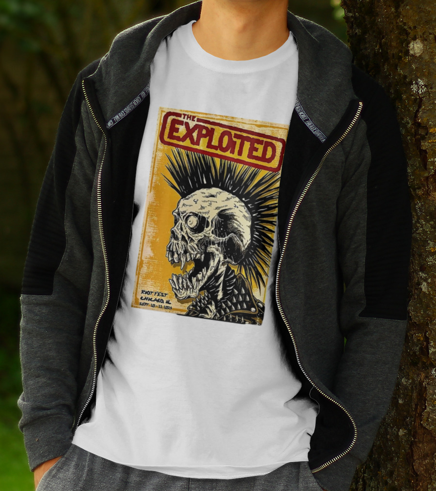 The Exploited Skull Riot Fest Chicago IL Sept 20-22 T-Shirt