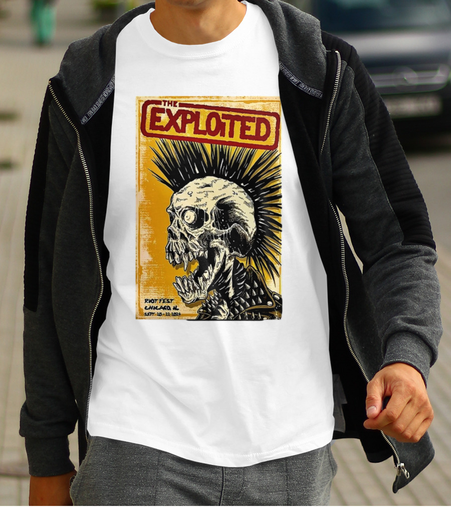 The Exploited Skull Riot Fest Chicago IL Sept 20-22 T-Shirt