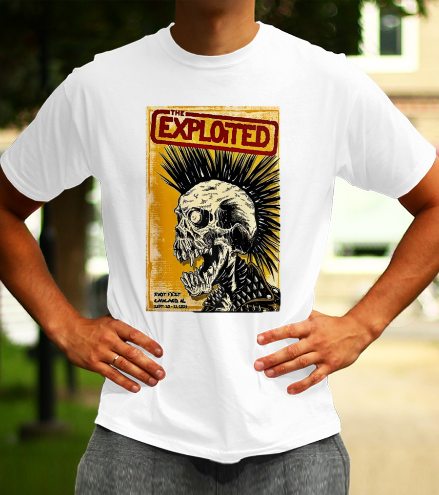 The Exploited Skull Riot Fest Chicago IL Sept 20-22 T-Shirt