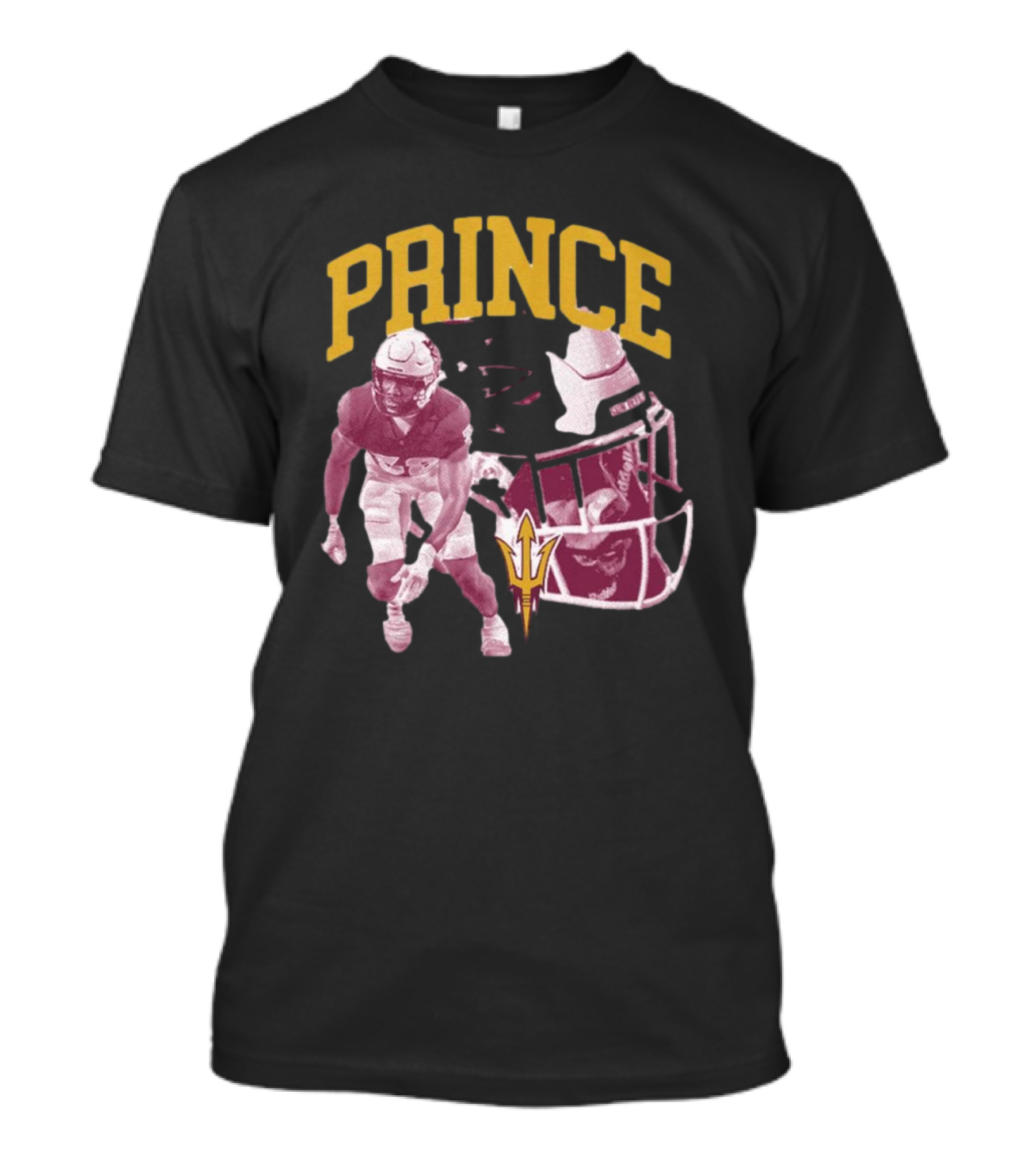 PRINCE Dorbah Arizona State Sun Devils Football Player Action And Helmet T-Shirt