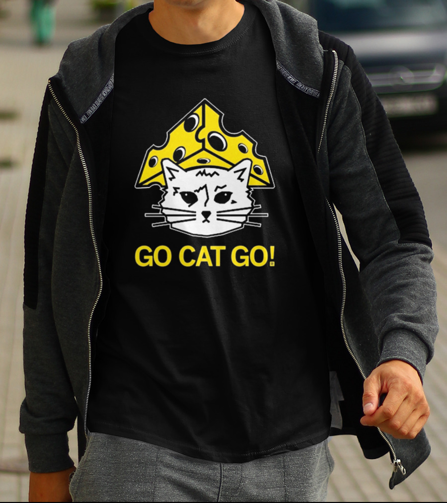 Raygun Cheesehead Go Cat Go T-Shirt
