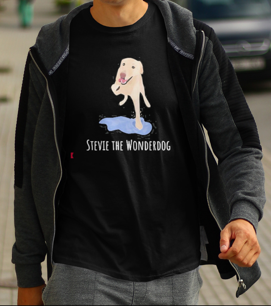 Stevie The Wonderdog Joyful Jump Over Water T-Shirt