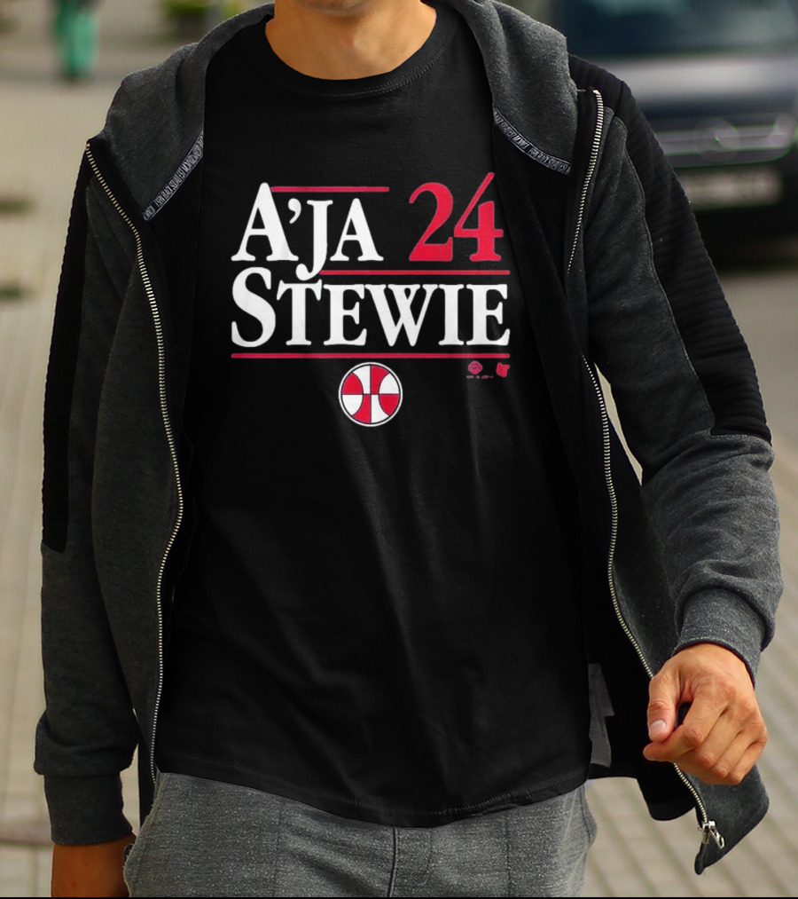 A’ja Stewie 24 Basketball Team Iconic Duo T-Shirt