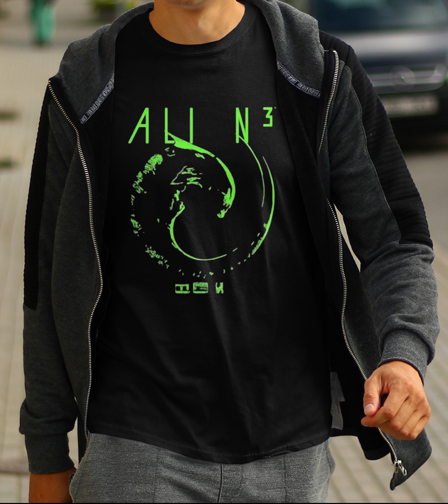 ALI N³ Green Creature Circle Iconic By Cope T-Shirt