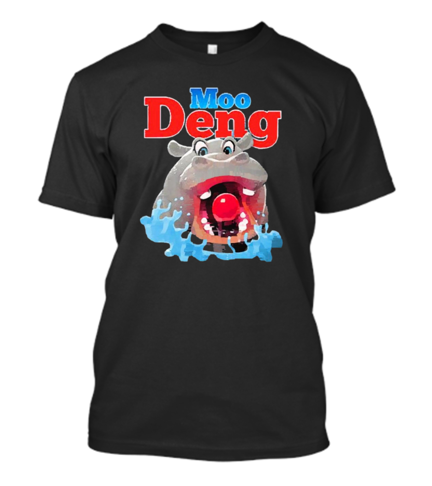 Moo Deng Hungry Hippo Water Splash T-Shirt