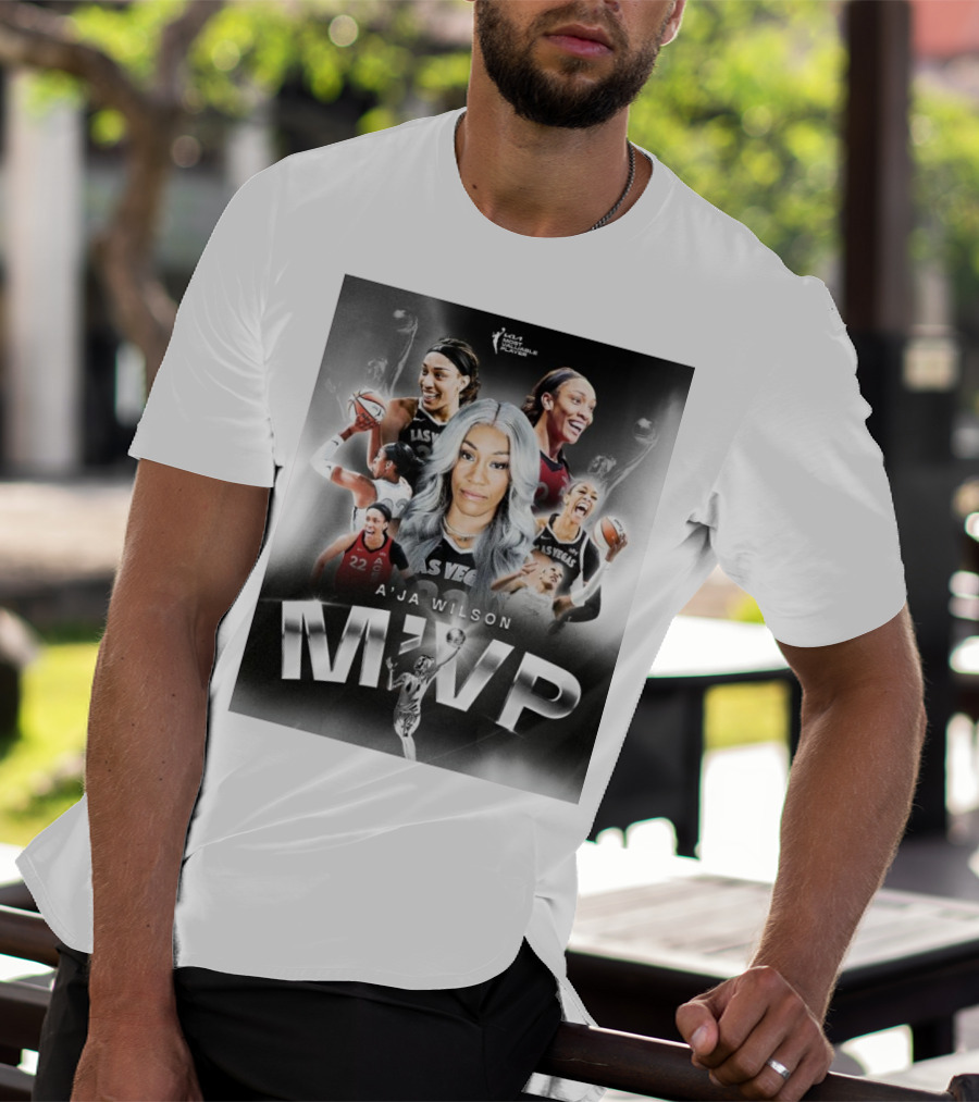 A'ja Wilson Las Vegas Aces WNBA MVP T-Shirt