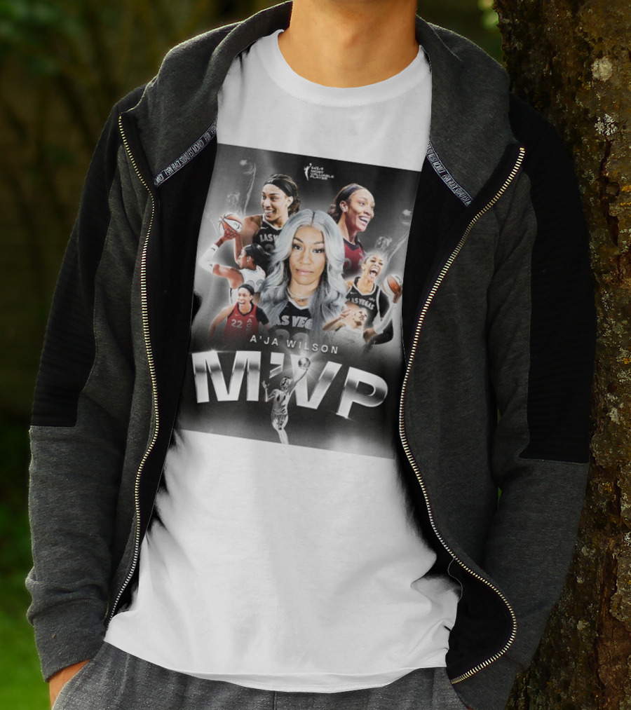 A'ja Wilson Las Vegas Aces WNBA MVP T-Shirt