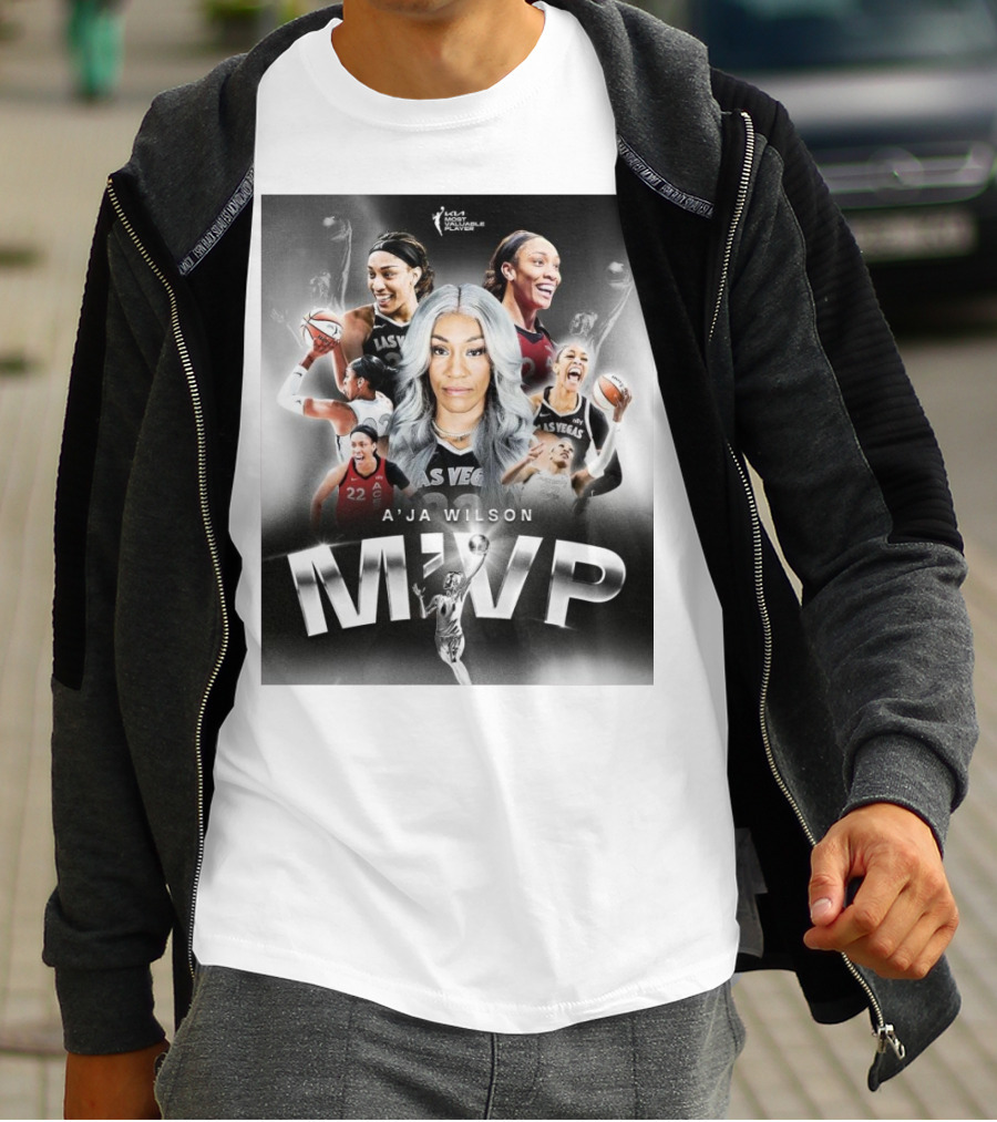 A'ja Wilson Las Vegas Aces WNBA MVP T-Shirt