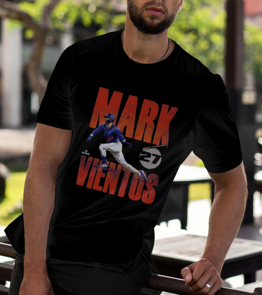 Mark Vientos 27 Action MLB New York Mets Bold Players T-Shirt