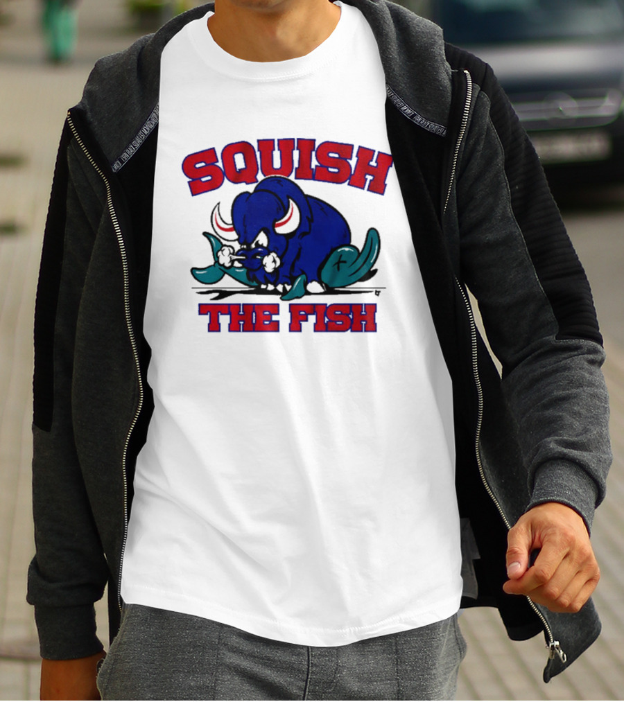 Buffalo Bills NFL Squish The Fish T-Shirt
