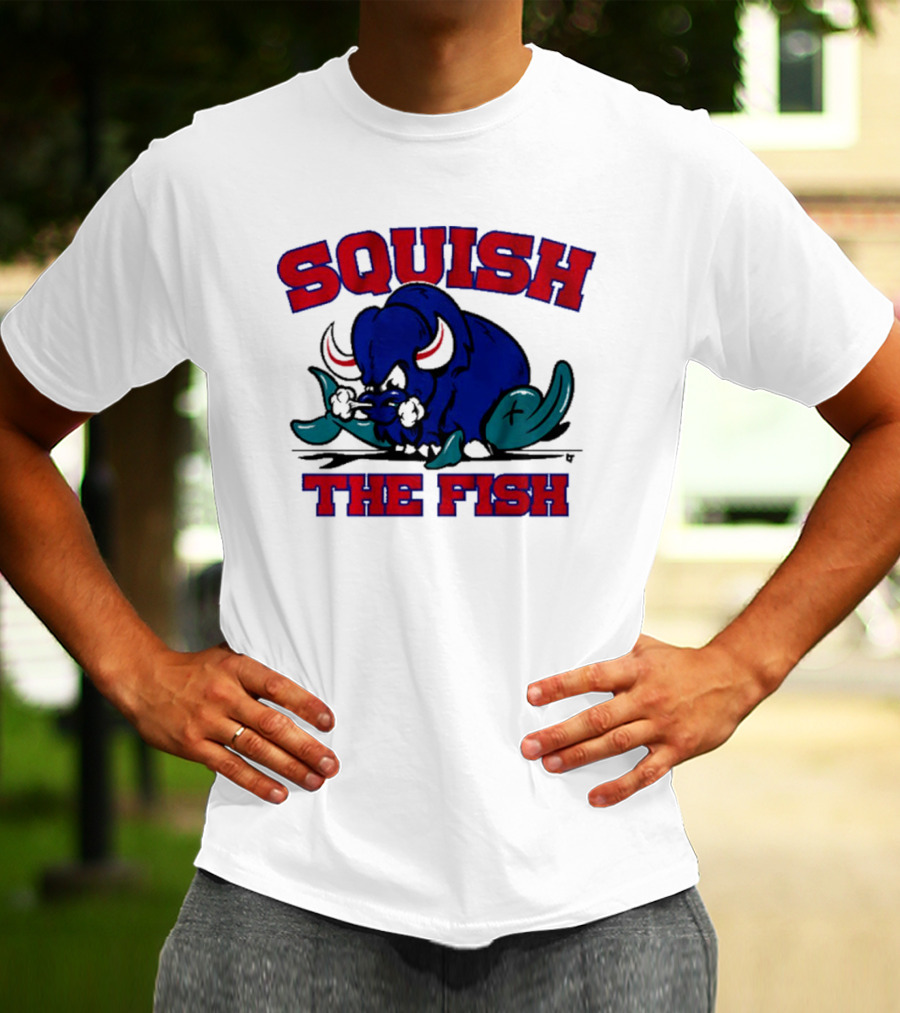 Buffalo Bills NFL Squish The Fish T-Shirt