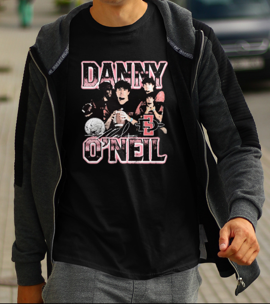 Danny O’Neil San Diego State Aztecs Football 90s Signature Retro T-Shirt