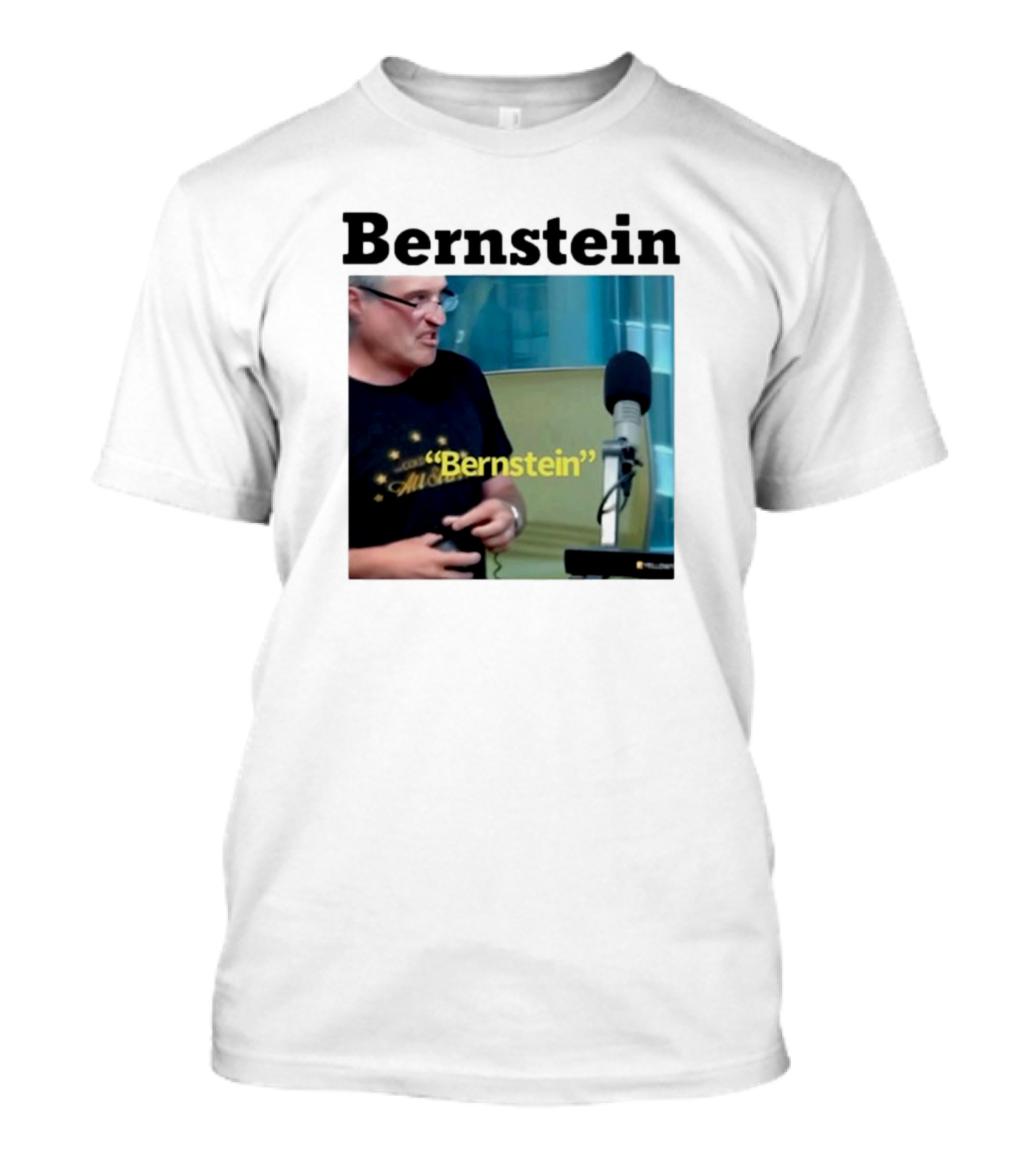 Bernstein Snarky Reply In Radio Studio Scene Featuring Microphone T-Shirt