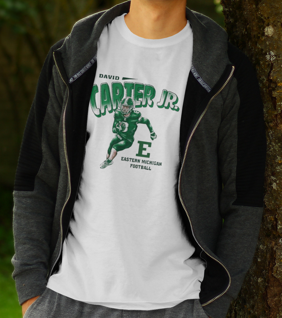 David Carter Jr. Football Eastern Michigan E T-Shirt