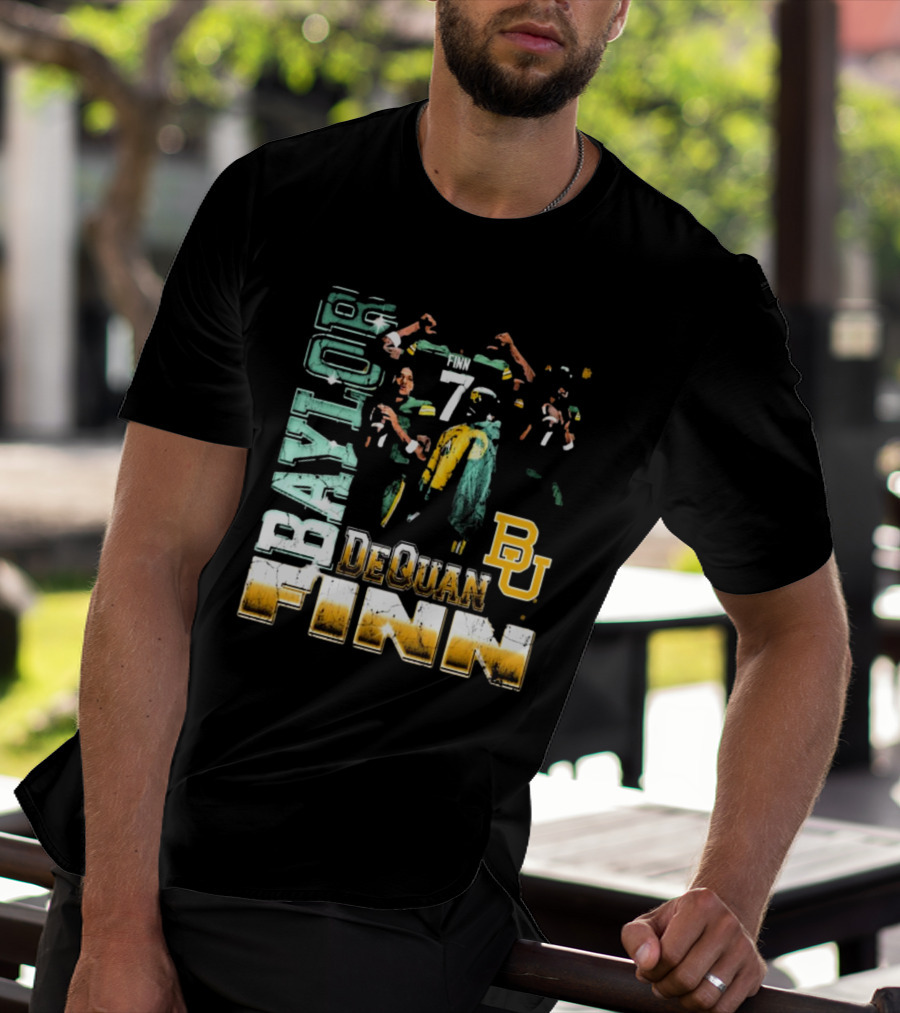 Baylor Bears Dequan Finn 7 BU T-Shirt
