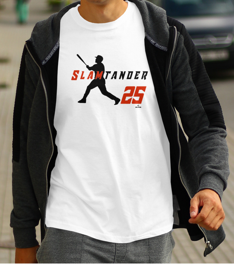 Anthony Santander Slamtander 25 Baltimore Orioles MLB Swing T-Shirt