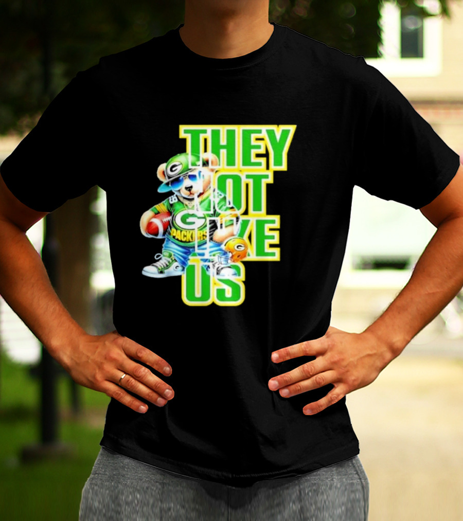 Green Bay Packers Bear They Not Like Us Football T-Shirt