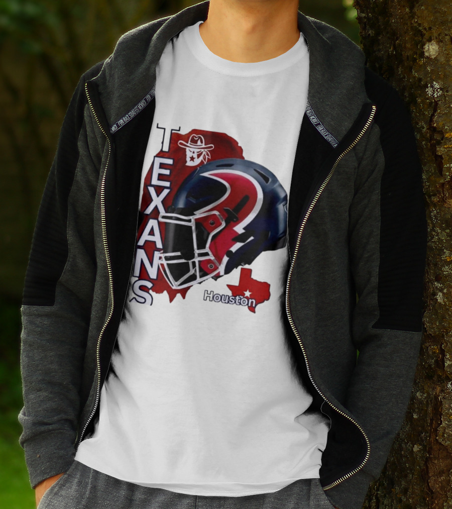 Texans Houston Team Spirit Sports Helmet Texans T-Shirt