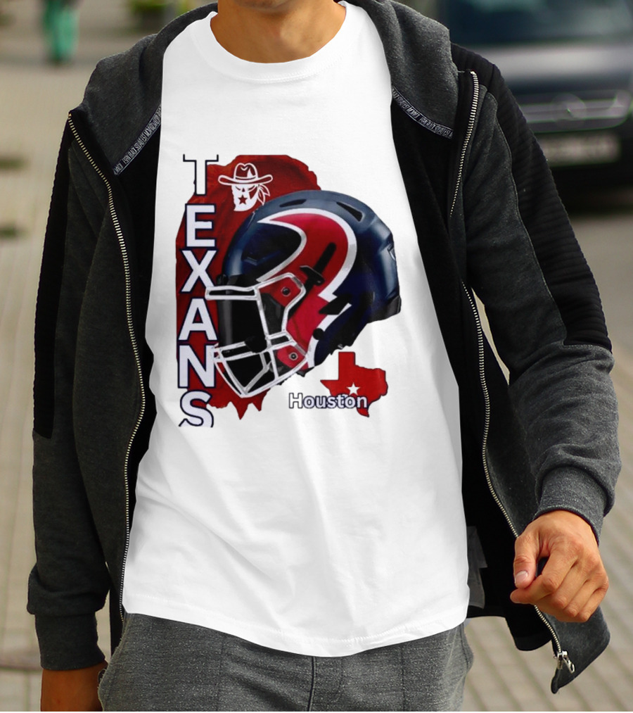 Texans Houston Team Spirit Sports Helmet Texans T-Shirt