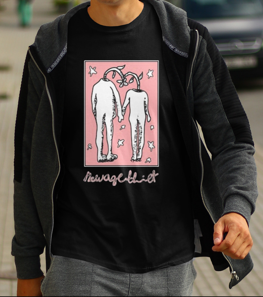 Wax Bodega New Age Thief Flower-Head Figures With Stars T-Shirt