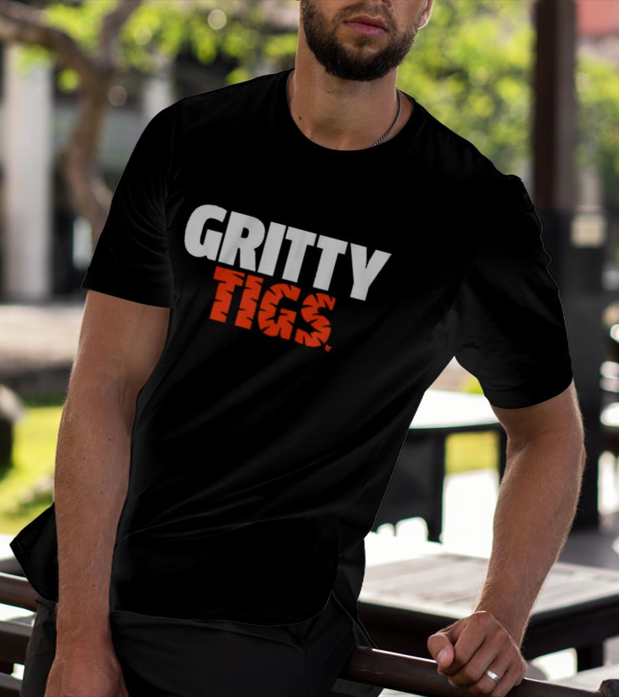 Detroit Tigers Baseball Gritty Tigs Bold Team Spirit T-Shirt