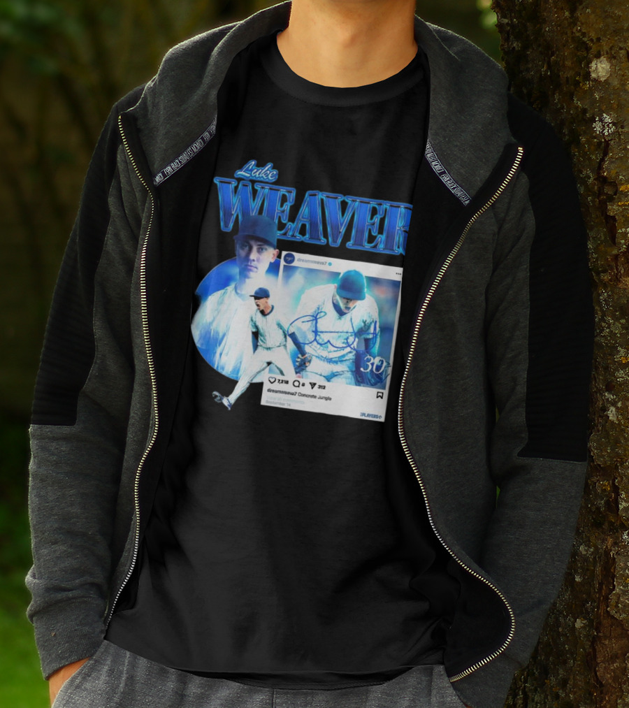 Luke Weaver Dream Weaver New York Concrete Jungle 30 Signature Playoffs T-Shirt