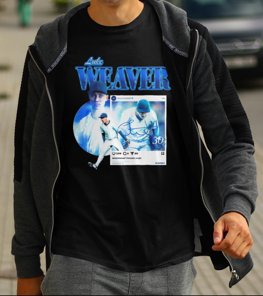 Luke Weaver Dream Weaver New York Concrete Jungle 30 Signature Playoffs T-Shirt