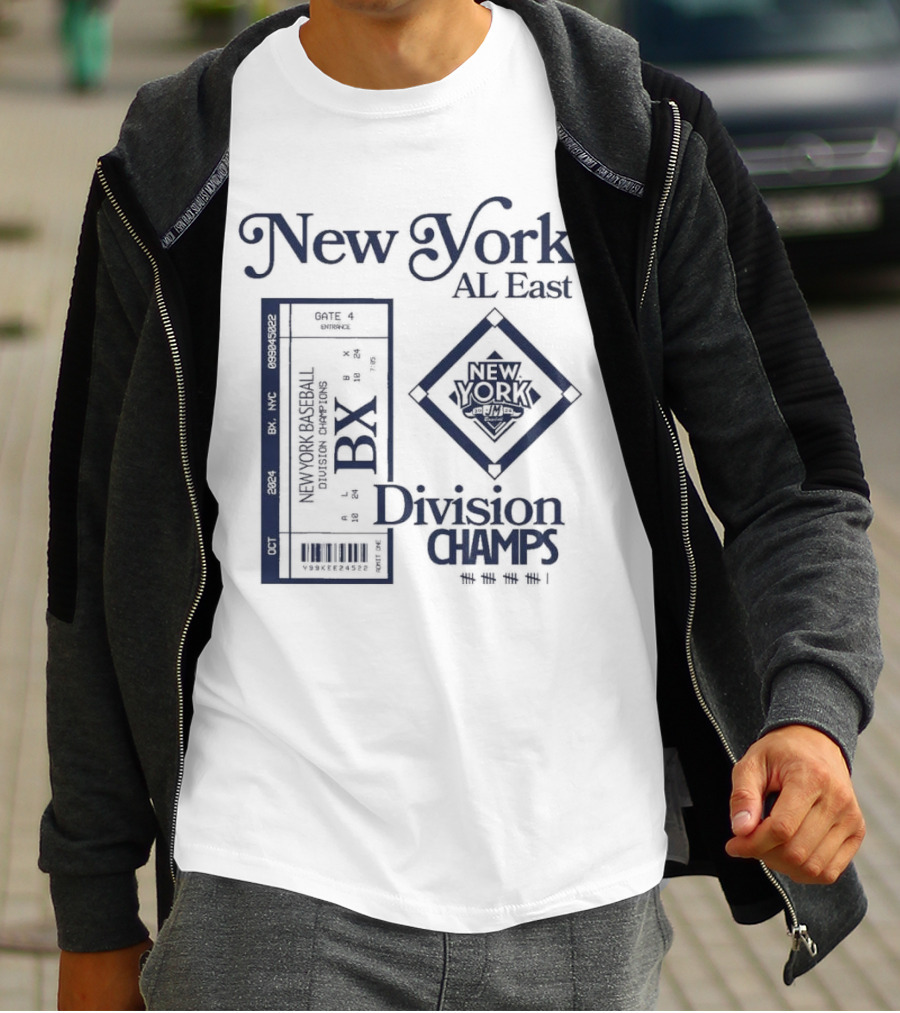 New York AL East BX Baseball Division Champs T-Shirt