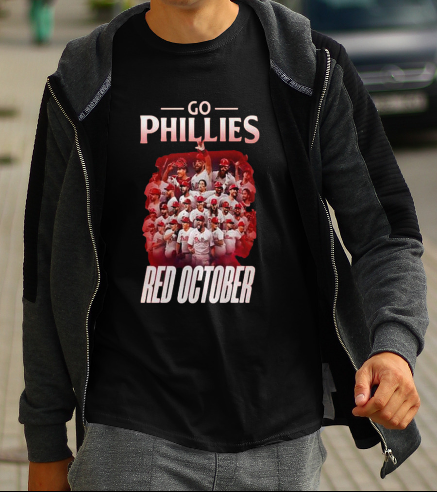 Go Phillies Red October Team T-Shirt
