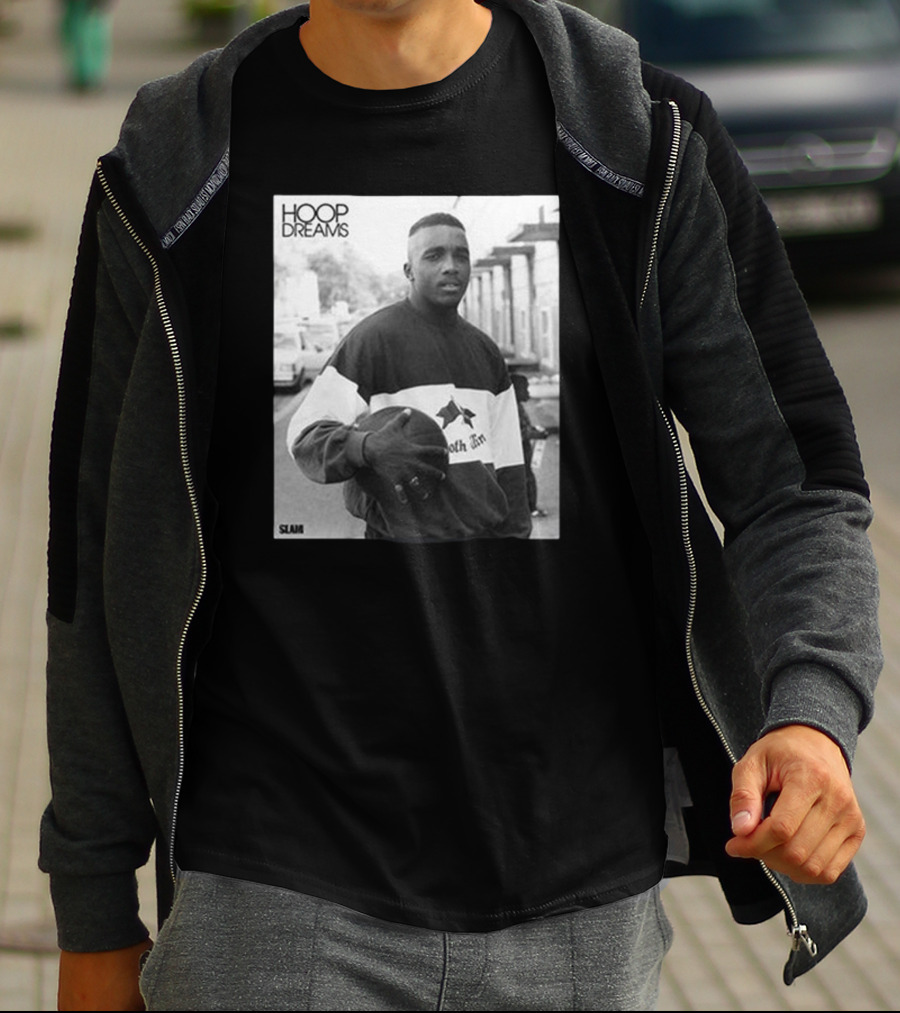 Hoop Dreams William Gates Photo Black And White SLAM T-Shirt
