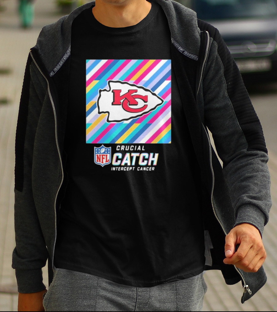 NFL Crucial Catch Intercept Cancer Kansas City Chiefs T-Shirt
