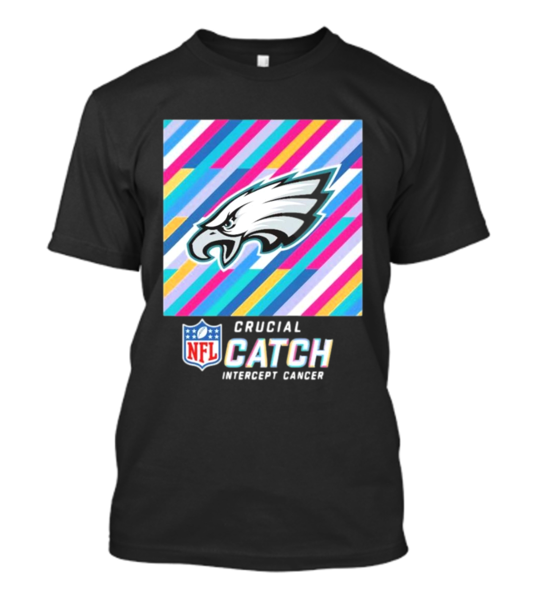 NFL Crucial Catch Intercept Cancer Philadelphia Eagles T-Shirt