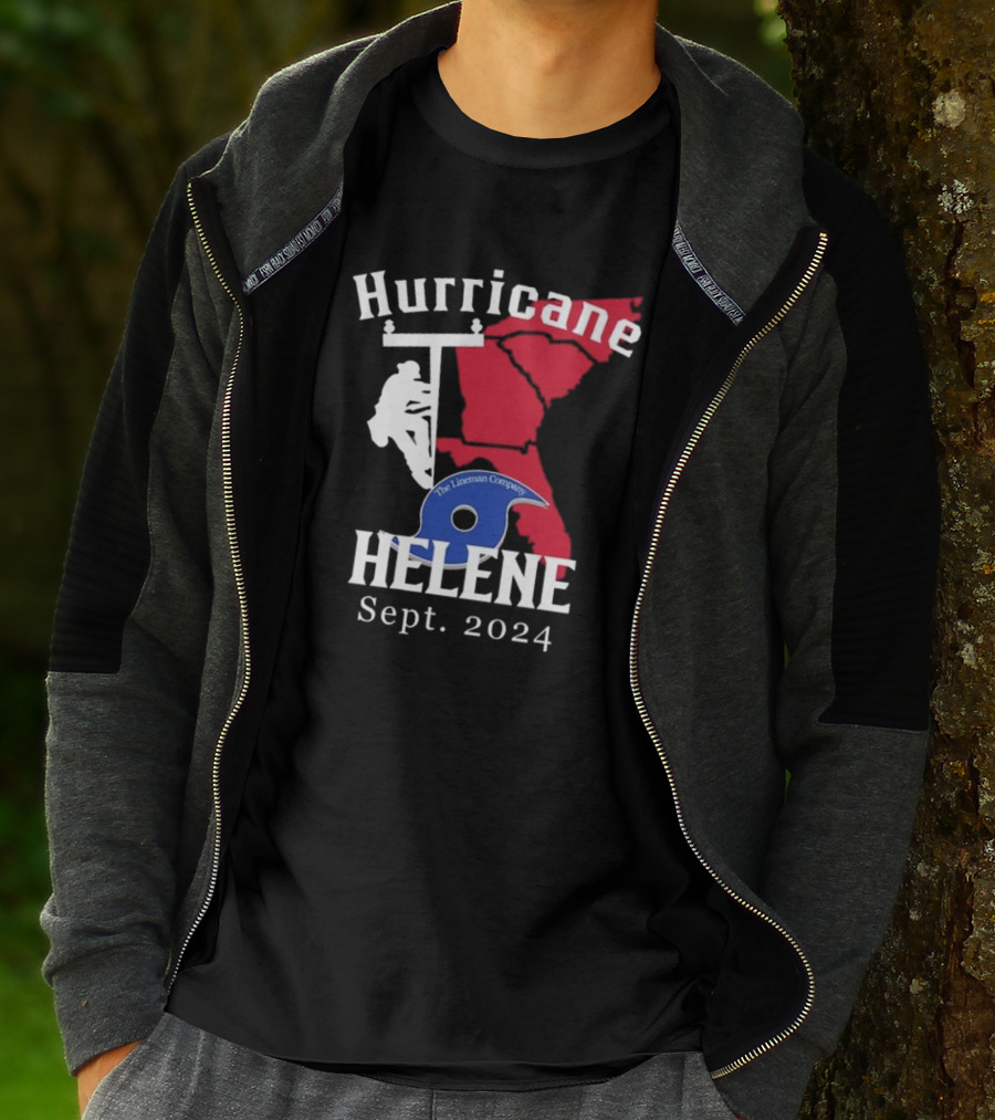 Hurricane Helene The Lineman Company Sept. T-Shirt