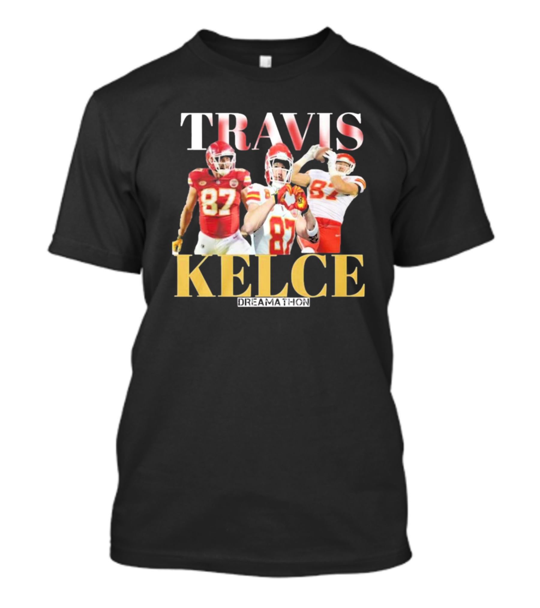 Travis Kelce Kansas City Chiefs Dreamathon Players Action Trio T-Shirt
