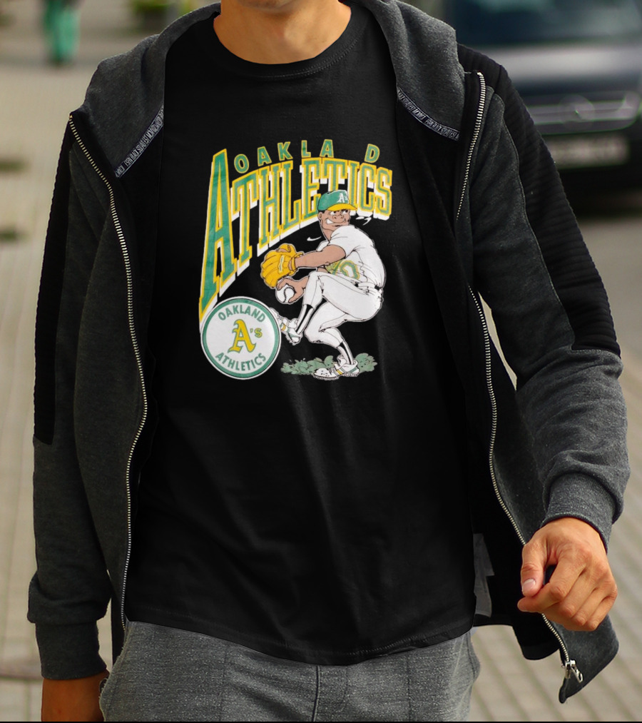 Oakland Athletics Vintage 1990s MLB Caricature A's T-Shirt