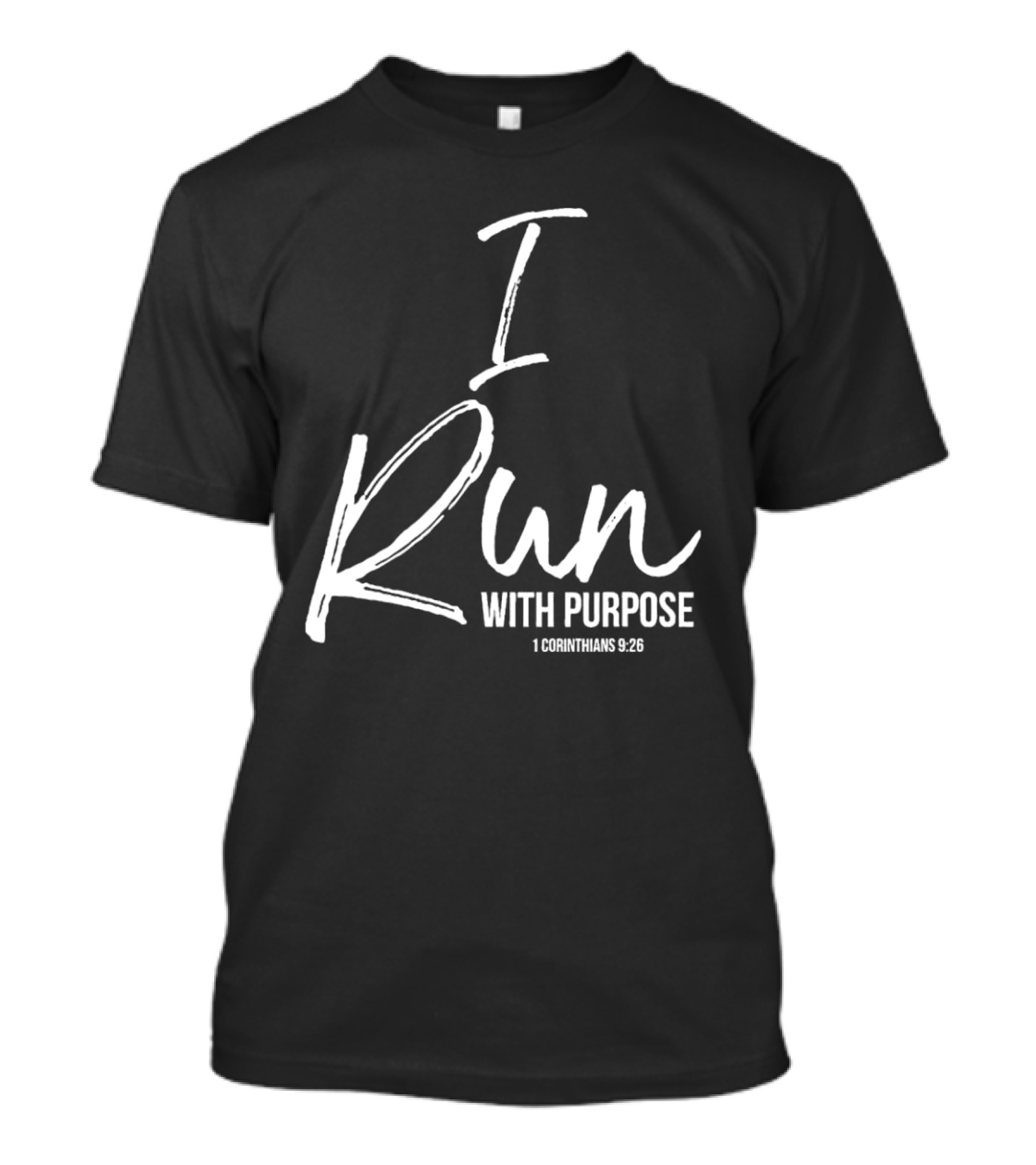I Run With Purpose 1 Corinthians 9:26 T-Shirt