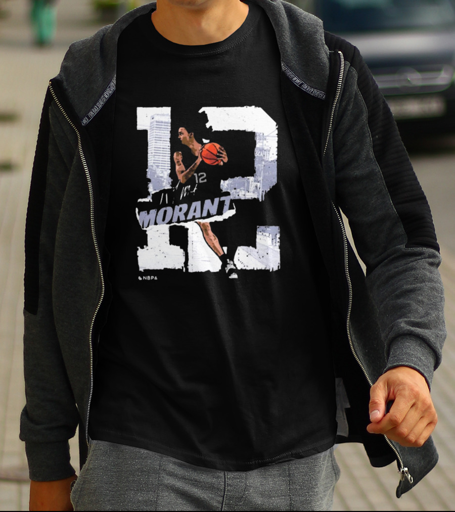 Ja Morant Number 12 Memphis Basketball Player T-Shirt