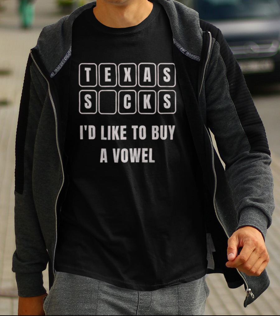 Texas Sucks I'd Like To Buy A Vowel For Sooners Fan T-Shirt