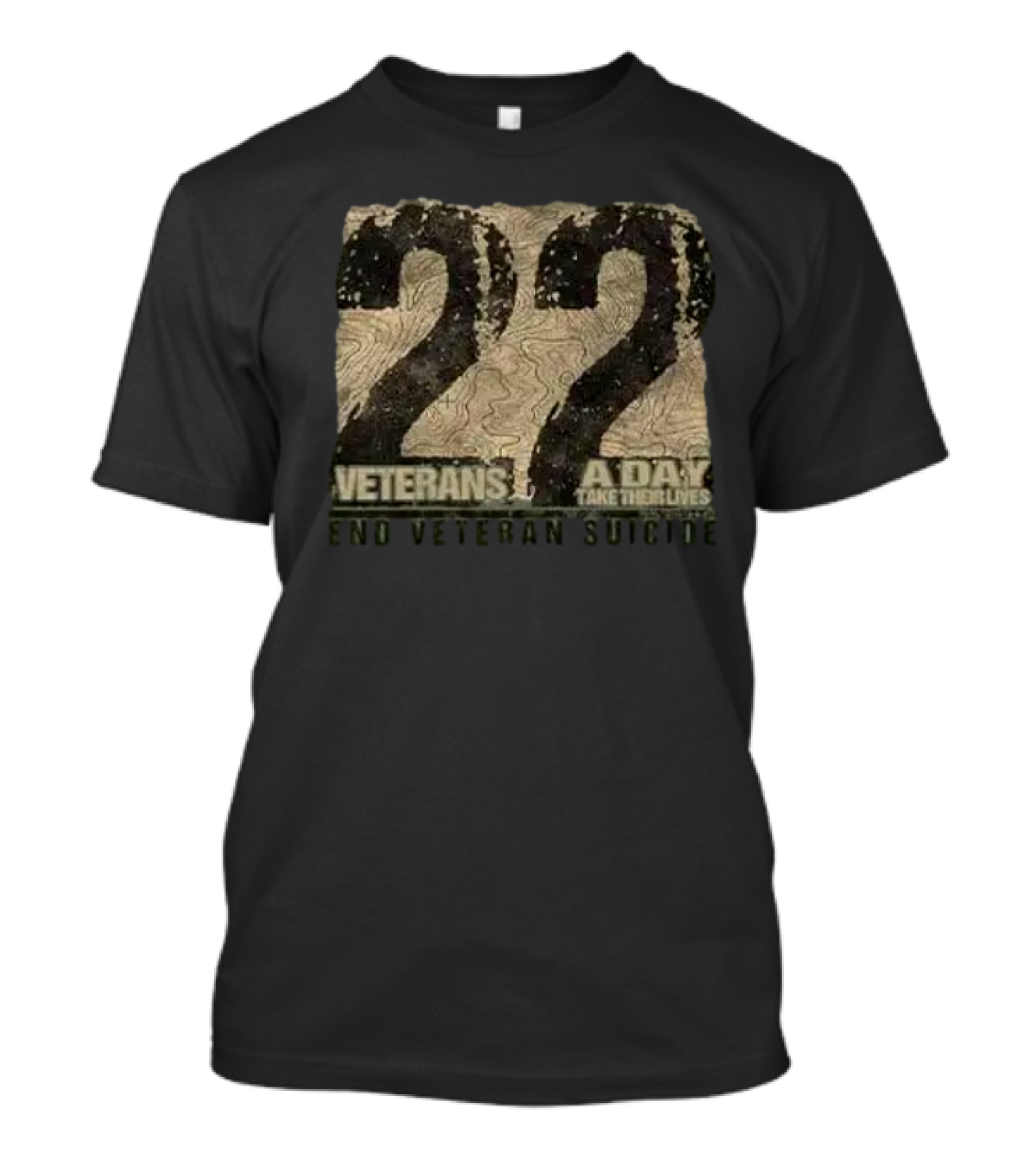22 Veterans A Day Take Their Lives End Veteran Suicide T-Shirt