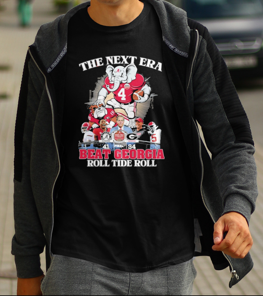 The Next Era Alabama Crimson Tide Beat Georgia Bulldogs 41-34 Roll Tide Roll T-Shirt