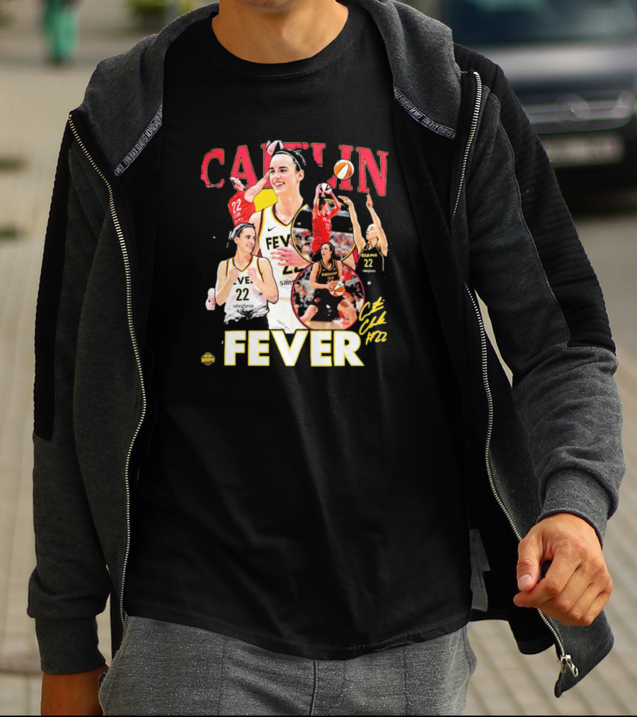 Caitlin Clark Fever WNBA Rookie Of The Year Indiana 22 Signature T-Shirt