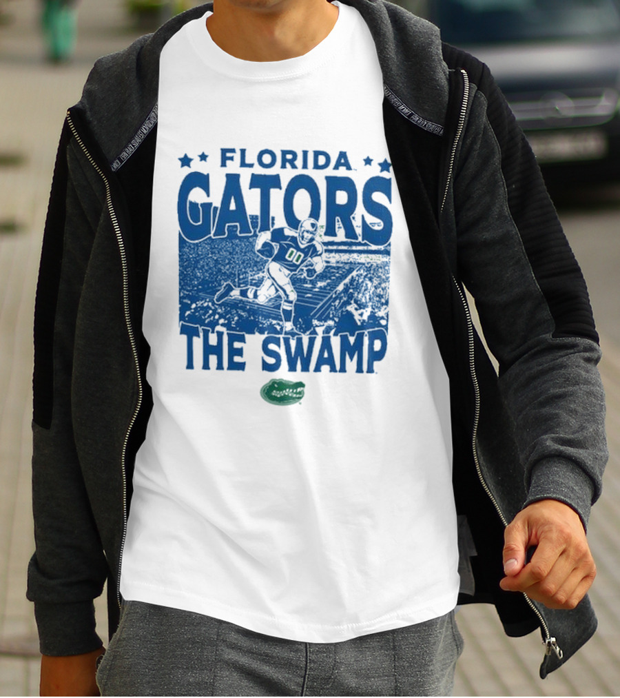 Florida Gators The Swamp Vintage Stadium Football Player Gameday T-Shirt