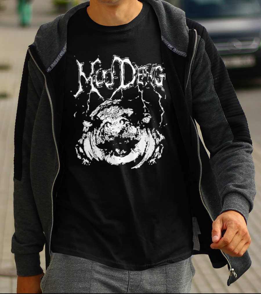 Moo Deng Metal Hippo With Electric Arcs T-Shirt